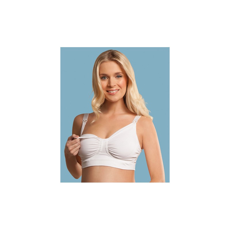 Soutien gorge d allaitement coton bio CARRIWELL Blanc - Maman Naturelle