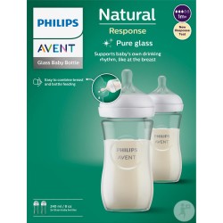 Avent - Biberon Natural en verre nouveau né 0m+ - 2024 - Lalla Nature